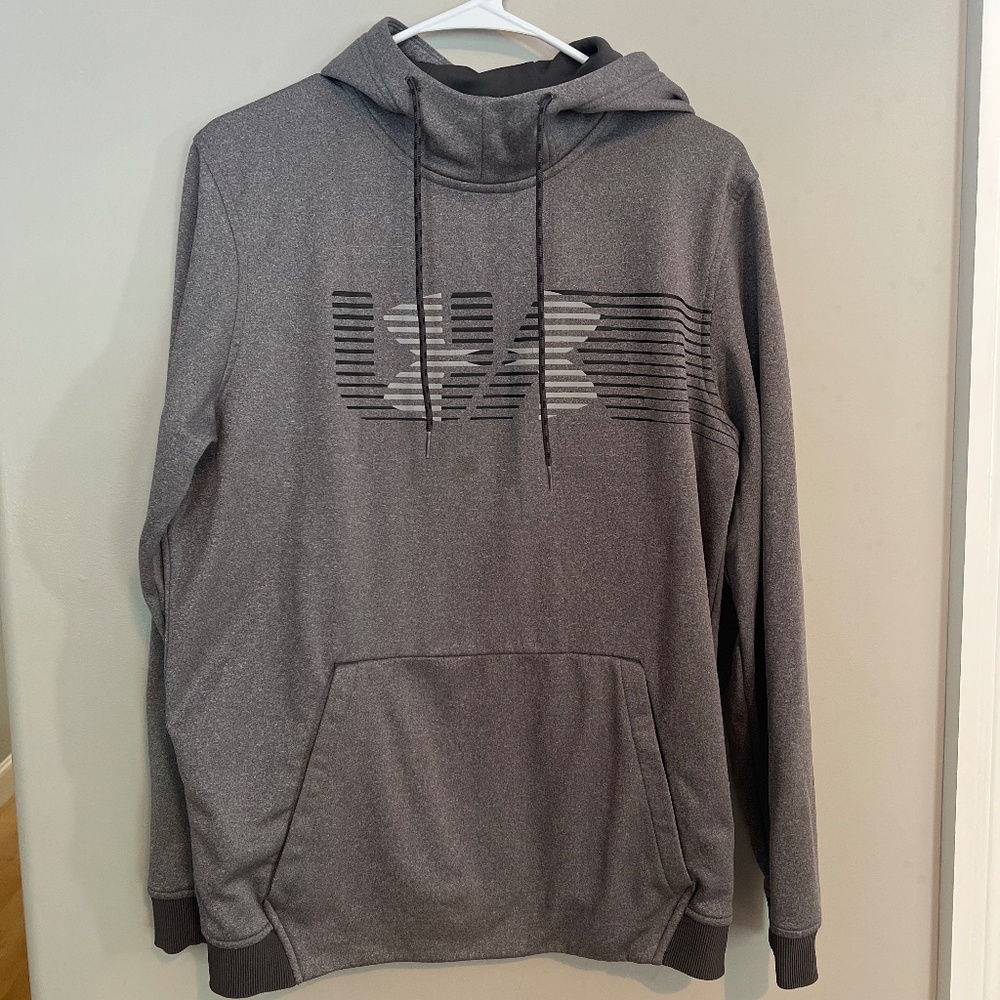 Men’s Under Armour Hoodie Gray/Black Size Medium GUC